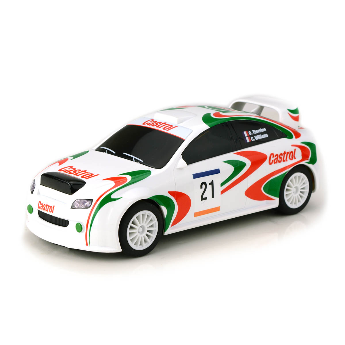 Scalextric C4302 Castrol Rally Slot Racing car, Green/Red/White, 1:32 Scale