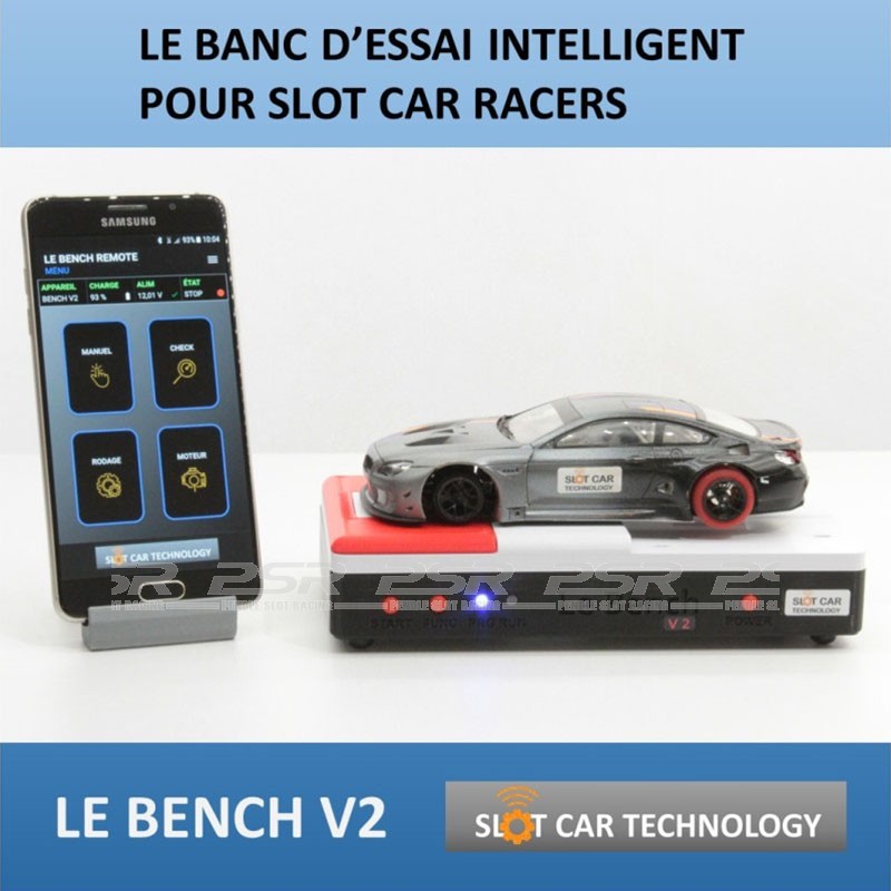 Slot Car Technology Motor Test Bench V2 with Case