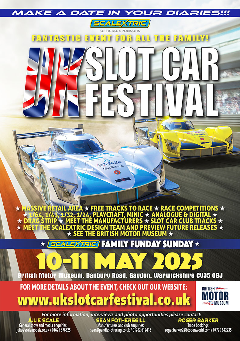 UK Slot Car Festival 2025 Poster